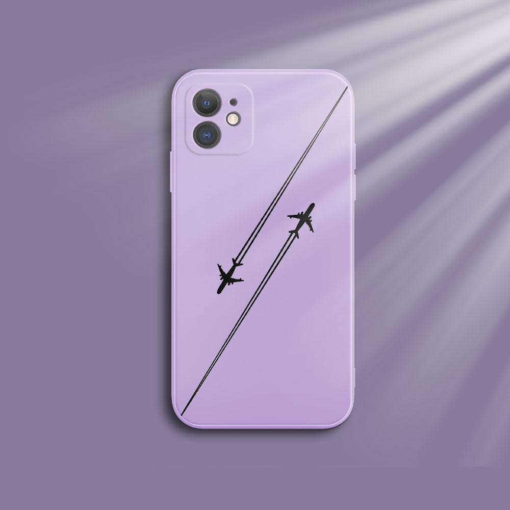 Travel-nspired Airplane Route Design Phone Case For iPhone 15 Pro Max 14 13 12 11 16 XS X XR 7 8 Plus SE Shockproof Soft Cover