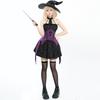 Halloween Costume Magic Witch, Punk Witch Hat Sexy Party Dress