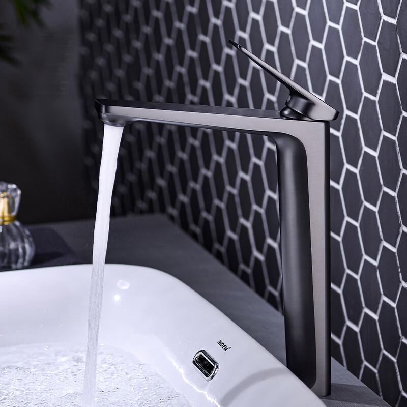 TLXT Black Brass Basin Mixer Faucet