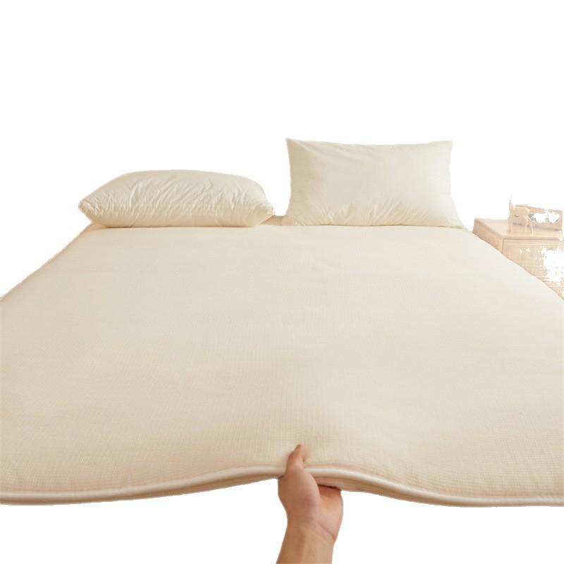Thickened Soft Cotton Wadding Mattress Pad for Student Dorm Single Bed or Floor