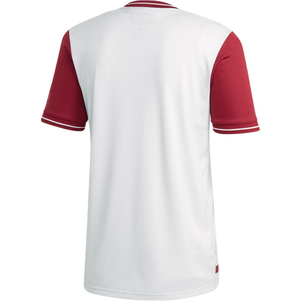 Adidas Bayern Color Block Crew Neck Short Sleeve Football Shirt Men Tops White FP7616