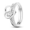 Orstarry S925 Silver Blue Butterfly Insect Closed Ring For Women Original Finger Ring Jewelry Party Fine Trendy Gifts