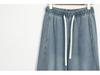 Lyocell 49.6% Super Soft Elastic Waist Denim Curved Leg Floor-Length Banana Pants - Spring Collection