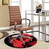 1pc Jujutsu Kaisen Satoru Gojo Round Carpet - Anime Cartoon Design Chair Mat, Non-Slip Rug for Office, Home Decor, Living Room