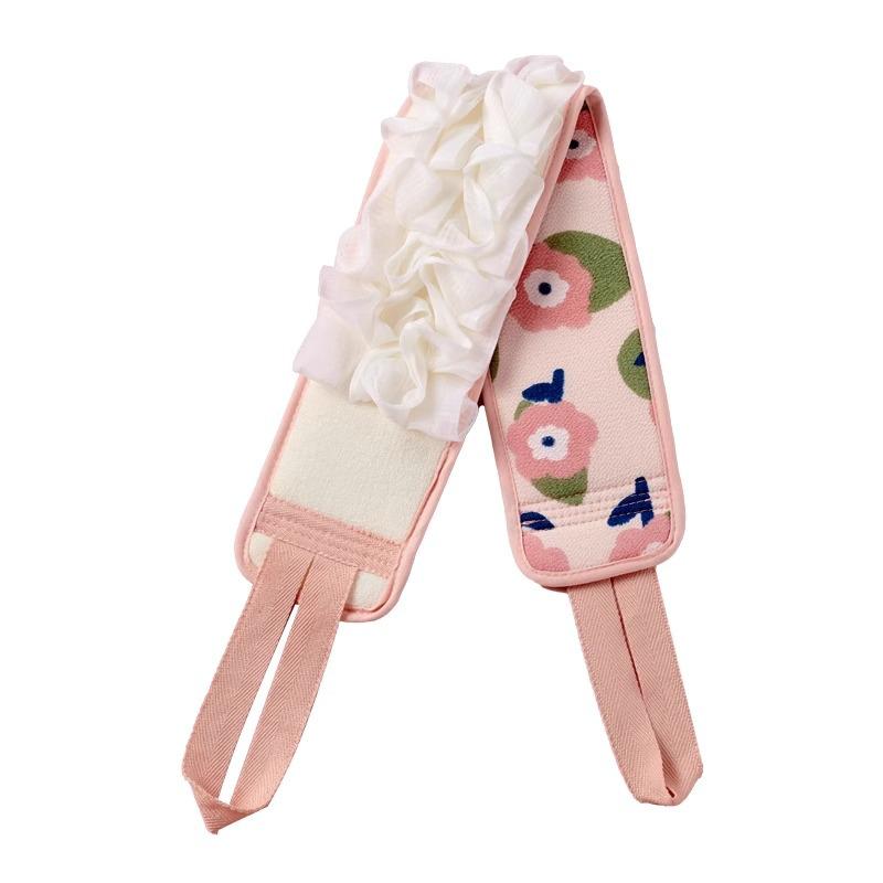 Exfoliating Bath Towel: Powerful Mud-Removing Back Scrubber - Long Brush Strip for Solo Use