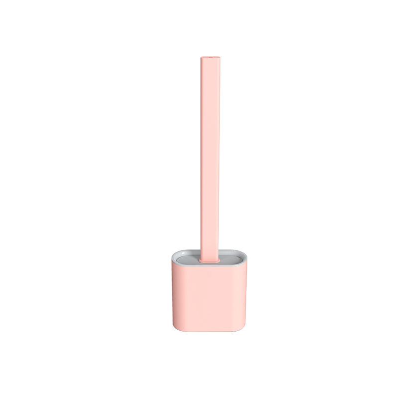 Long-Handle Silicone Gap Brush - Soft Rubber Toilet & Bathroom Cleaning Set Floor Standing