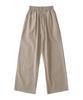 ANALOG MOOD Linen-Like Wide Pants (Beige)