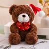 Cute Christmas Teddy Bear Doll Plush Teddy Bear Hug Bear Doll Children's Companion Soothing Ragdoll Doll