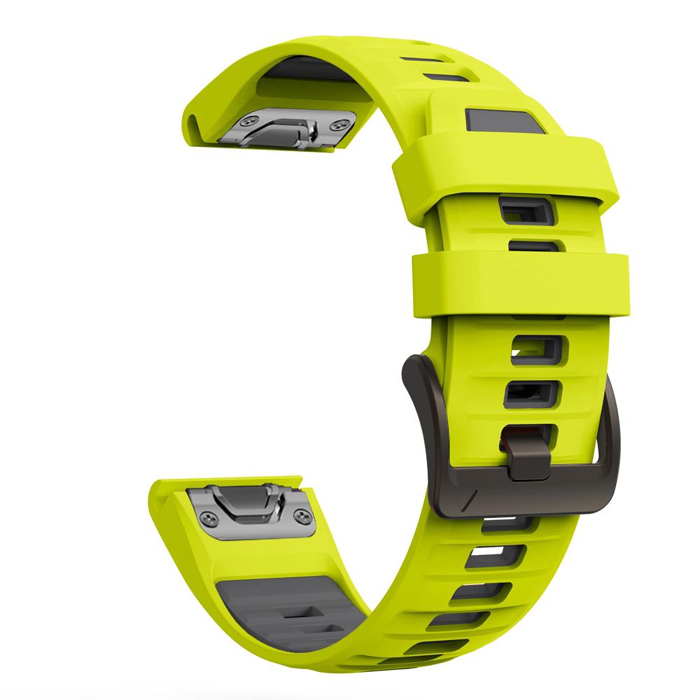 22mm 26mm Watch Strap Two-Tone Silicone For Garmin Fenix 8 Pro 8 7X 7Pro 6/Enduro 3/Instinct 2X/Tactix 8 Smartwatch Watch bands