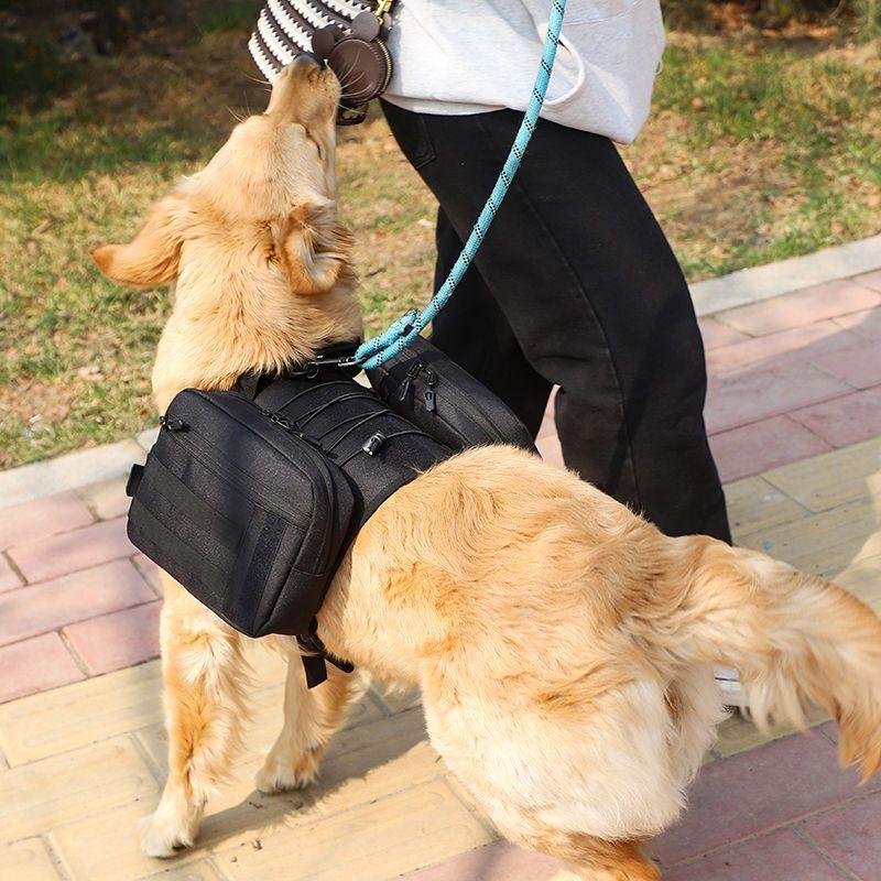 Dog Backpack Harness,outdoor Walking Strorage Bag for Puppy Daily Trips