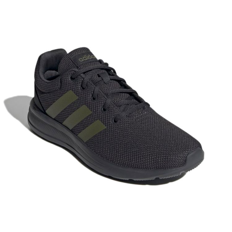 Adidas Neo Lite Racer 2.0 Fabric Classic Logo Sports Low-Top Lifestyle Shoes Men Sneakers Black Green GY7638