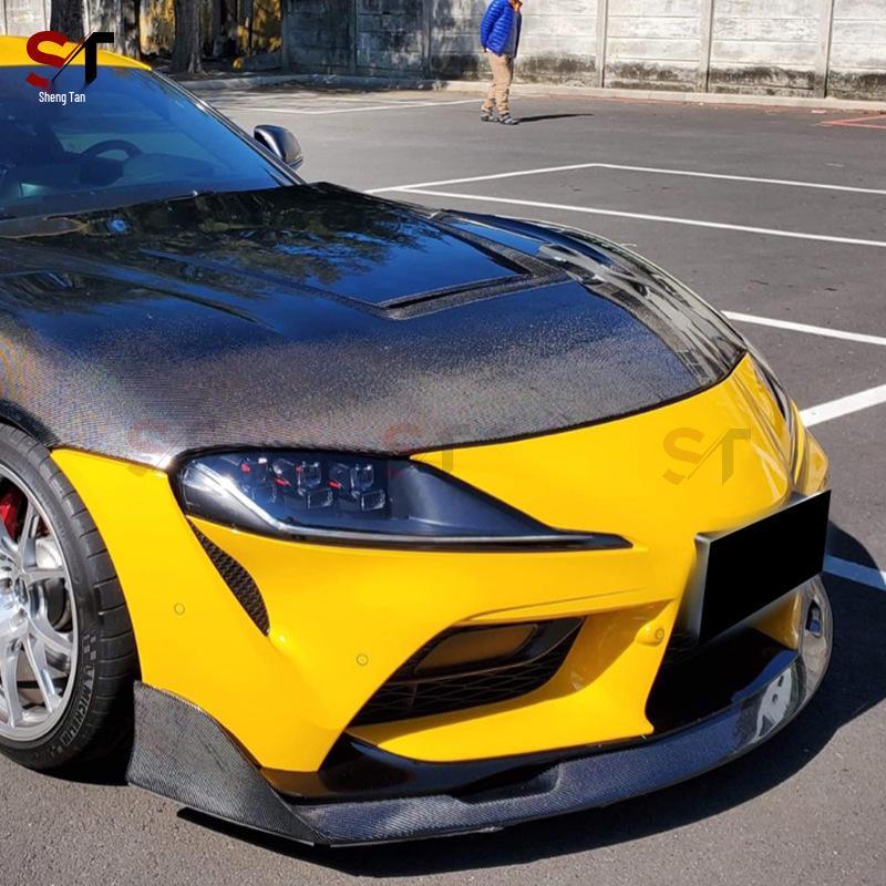 Compatible with Toyota SUPRA A90 A91 MK5 AG Front Lip Carbon Fiber Splitter Kit.