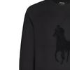 Polo Ralph Lauren Einfarbiges Logo Besticktes Rundhals-Sweatshirt Herren Sweatshirt Schwarz 710766862-001