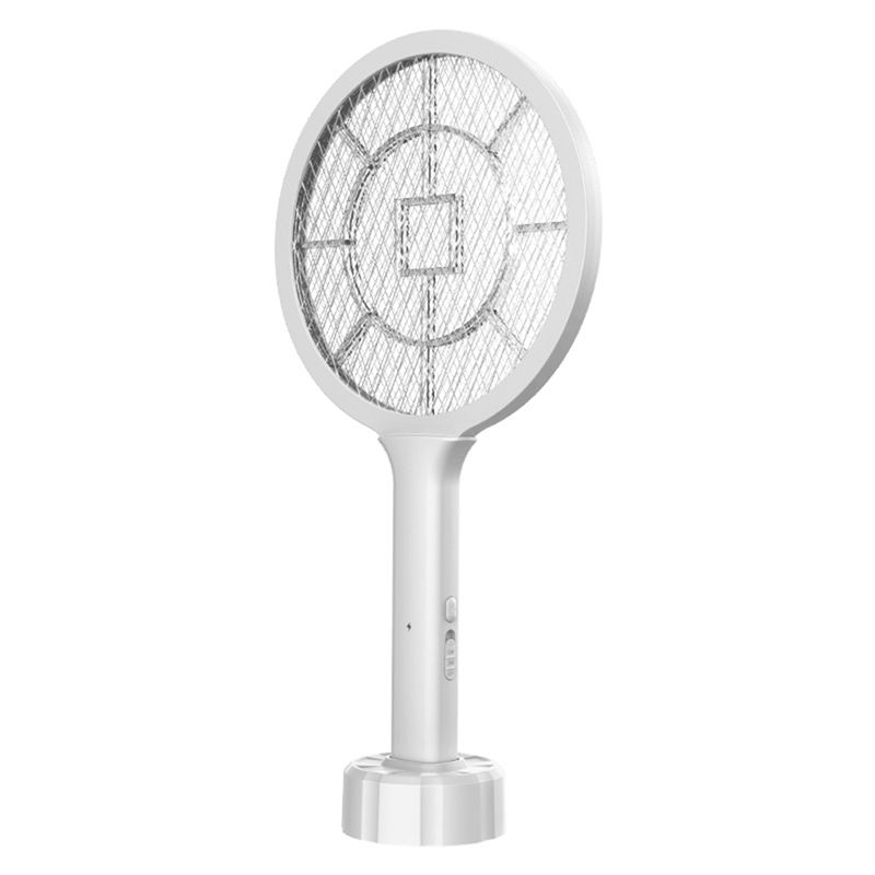 A84E-Household Mosquito Swatter USB Rechargeable Mosquito Swatter Indoor Mosquito Trap Fly Swatter Dual Use белый