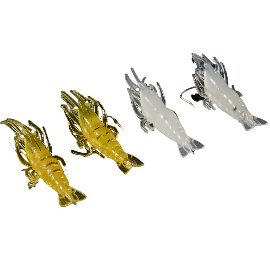 Bionic Glow Shrimp Soft Lure: Night Glow Simulation Bait for Bass, Sea Fishing, and All-Purpose Use