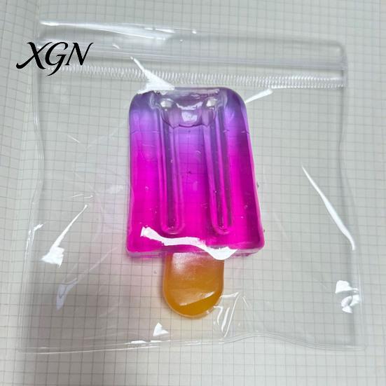 Gradient Color Ice Stick Toy Squeeze Stress Relief Simulation Cream Anxiety Lolly Sensory Hand Exercise Relaxation Tool Summer Party Gift Ball