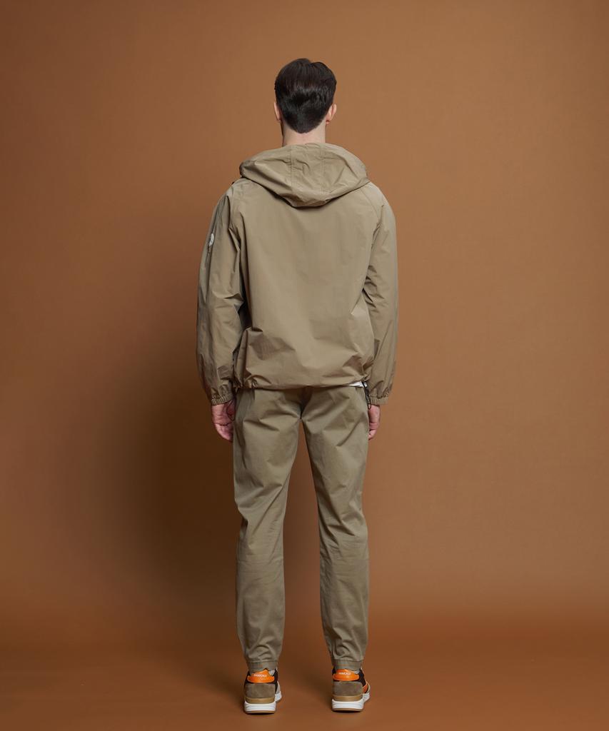 Panicale Beige Light Hooded Windbreaker