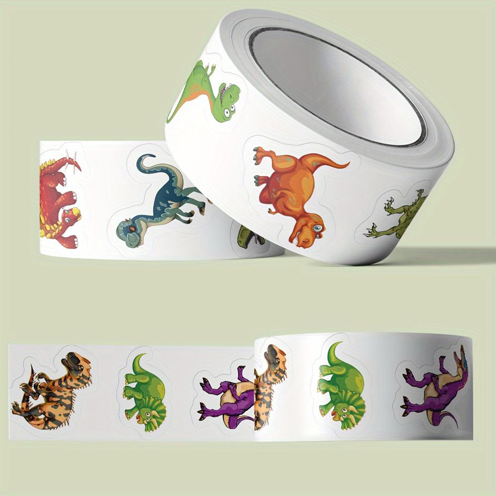 500pcs Dinosaur Stickers Colorful Self-Adhesive Decals Laptops Luggage Skateboards PVC Stickers Scrapbooking DIY Crafts Supplies