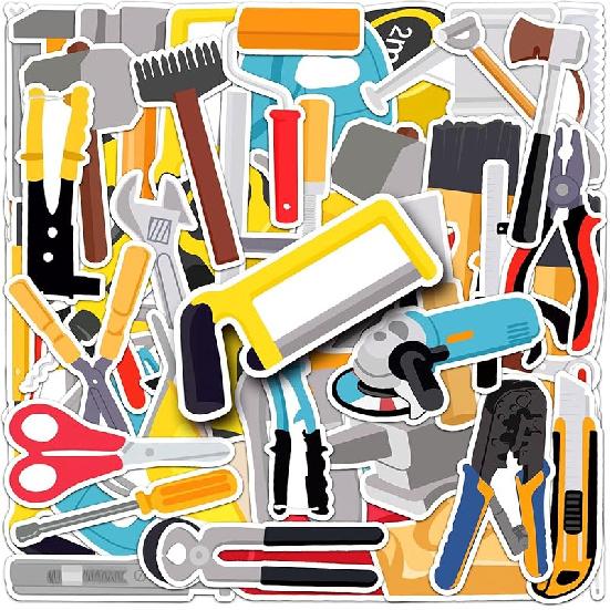 Daily Kitchen Stickers,50pcs Baking Stickers,Kitchen Sticker, Pot Sticker,for Water Bottle,Waterproof Vinyl for Laptop Computer Phone Bumper