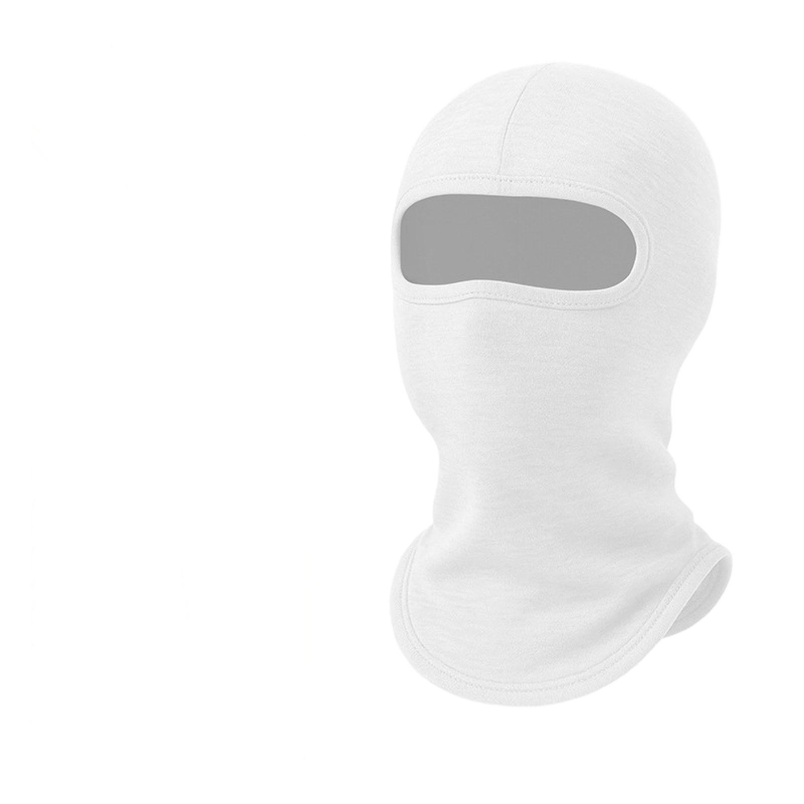 Kids Balaclava Ski Mask Cold Weather Windproof Face Mask Winter for Skiing Snowboarding Cycling белый