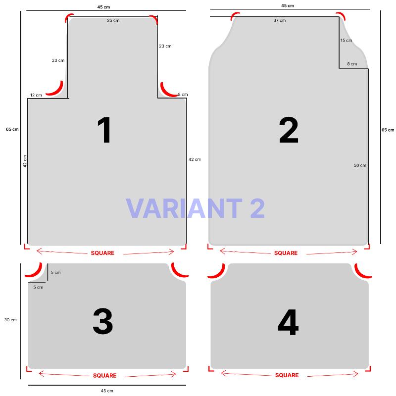 Set of Bohemian Style Floor Mat Universal Size Car Foot Mat American Retro Rugs for Bedroom Home Anti-slip Soft Rug