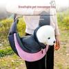 Pet Outing Crossbody Bag with Breathable Mesh for Small Dogs and Cats
