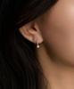 Lloyd Point Tennis 10K Gold One-Touch Ring Earrings Lotp2011T