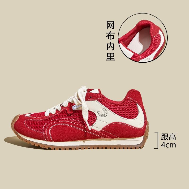 Summer and Autumn New Thick-soled Breathable Women's Versatile Casual Shoes Mesh Sneakers Women