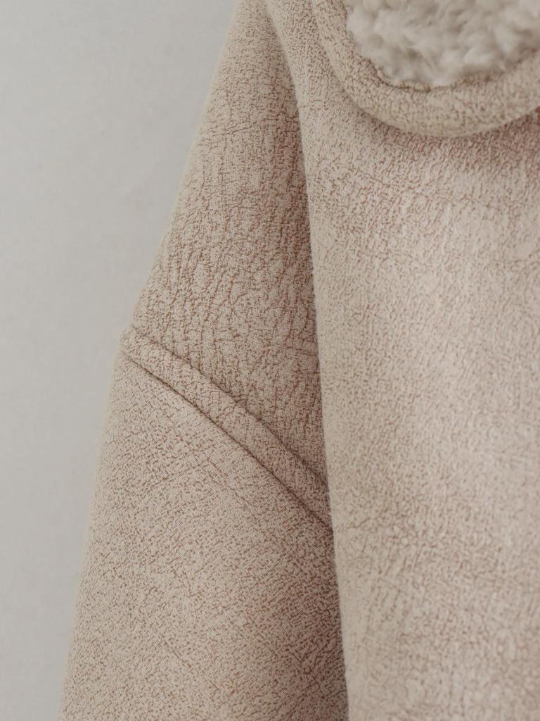 ZA Women's Suede Coat: European & American Style, Thick, Warm, All-Match Jacket for Autumn/Winter, 565-9