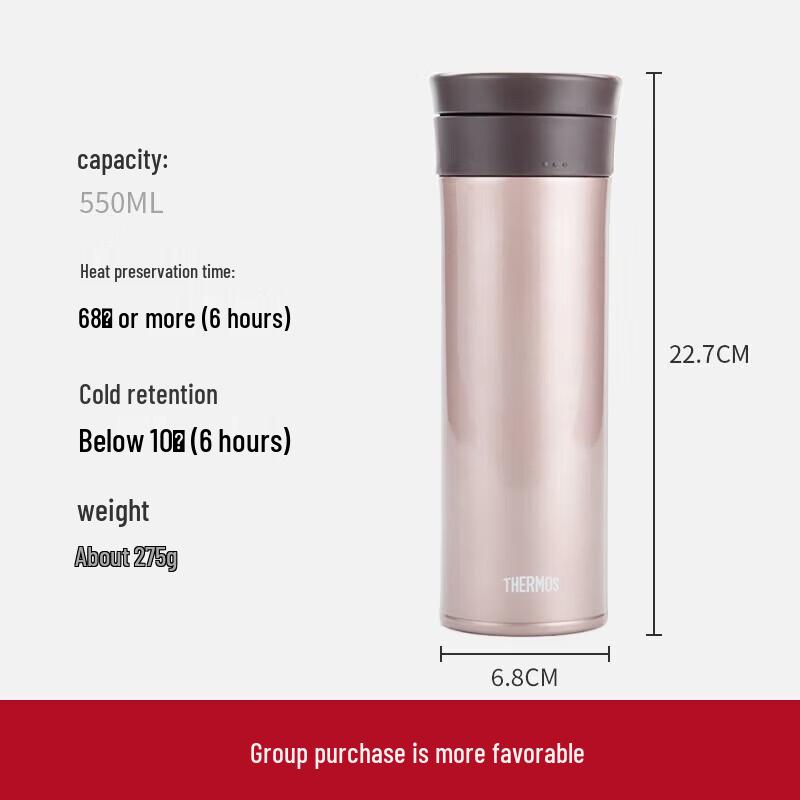 THERMOS TCMA-550 Business Vacuum Insulated Tea Mug 550ml