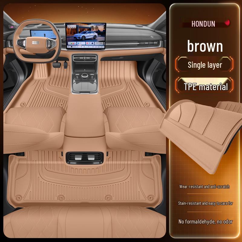 Floor Mats for Geely Galaxy A7 (2025) - TPE Car Interior Modification Accessory