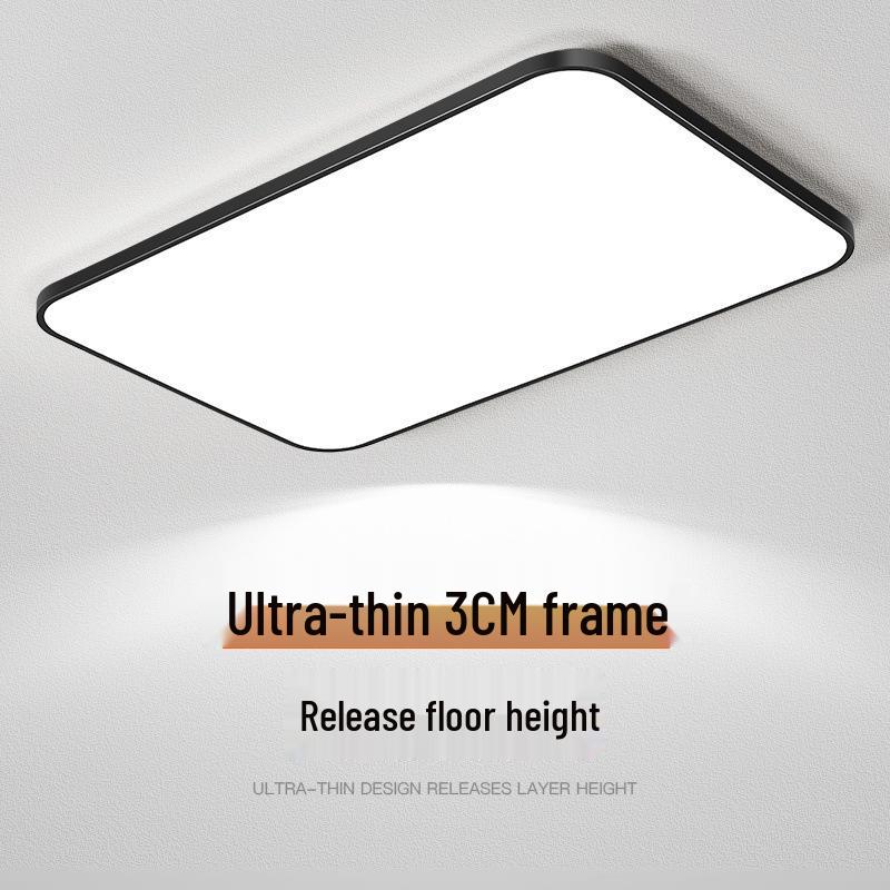 Ultra-Thin Modern Rectangular LED Ceiling Light for Living Room and Bedroom