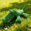 1pc Dog Plush Squeaky Toy, Realistic Crocodile, Soft and Odorless, Double-Layer Fabric Chew Toy, Safe Teething, Squeaking