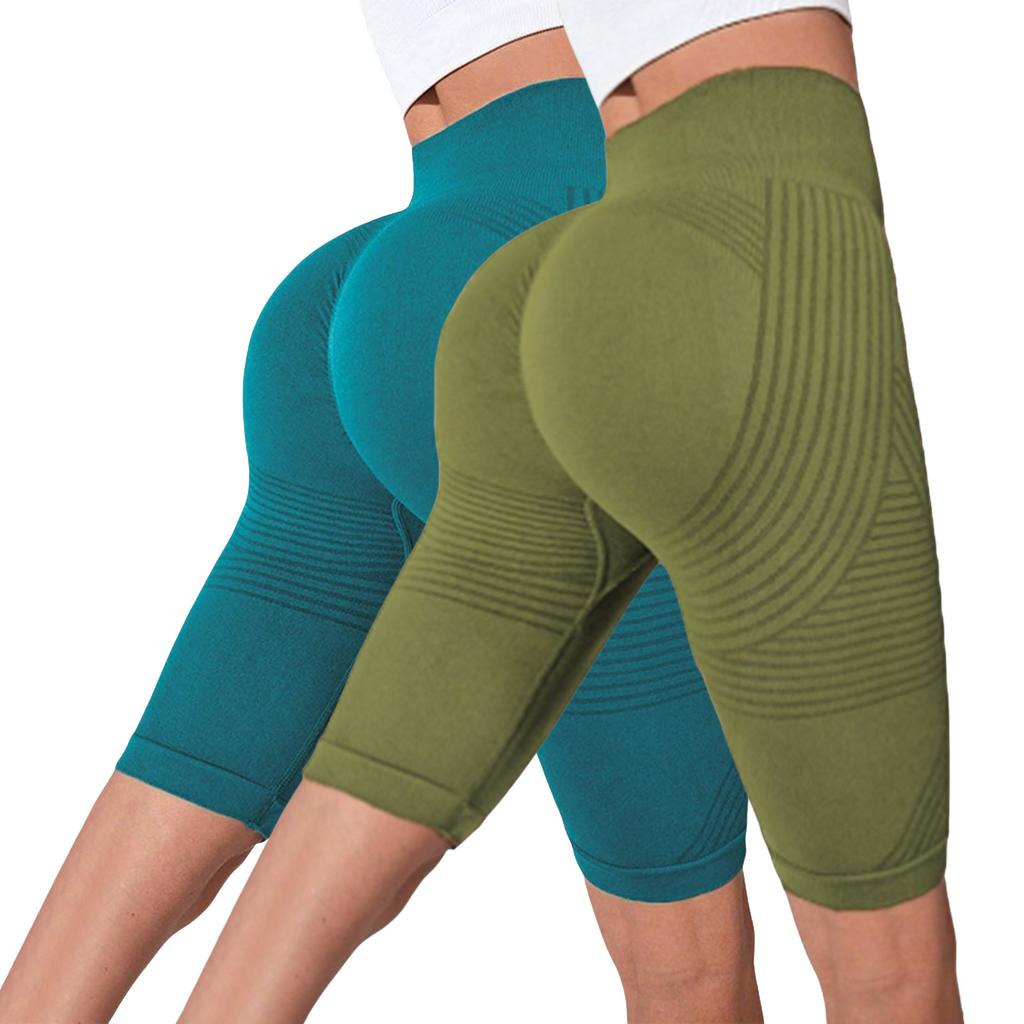 Pantalon de fitness sans couture décontracté pour femme, 2 pièces, avec effet push-up, coupe moulante et taille haute, pantalon de yoga Seach