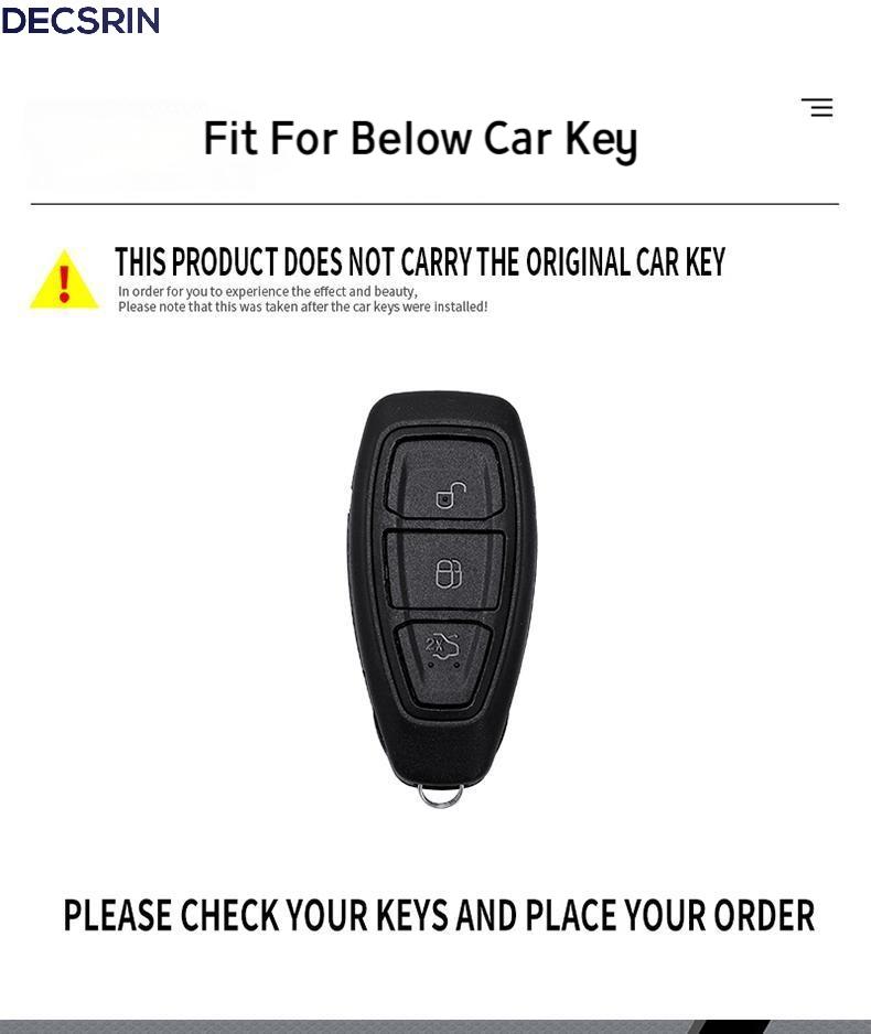 Car Remote Smart Key Case Cover Shell Fob For Ford Fiesta Focus 3 4 Mondeo Ecosport Kuga Focus ST Protector Car Accessories