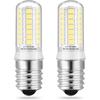 E17 LED Bulbs Under Microwave Over Stove Lights, Daylight 6000K, 40W Incandescent Equivalent, Non-Dimmable, Pack of 2