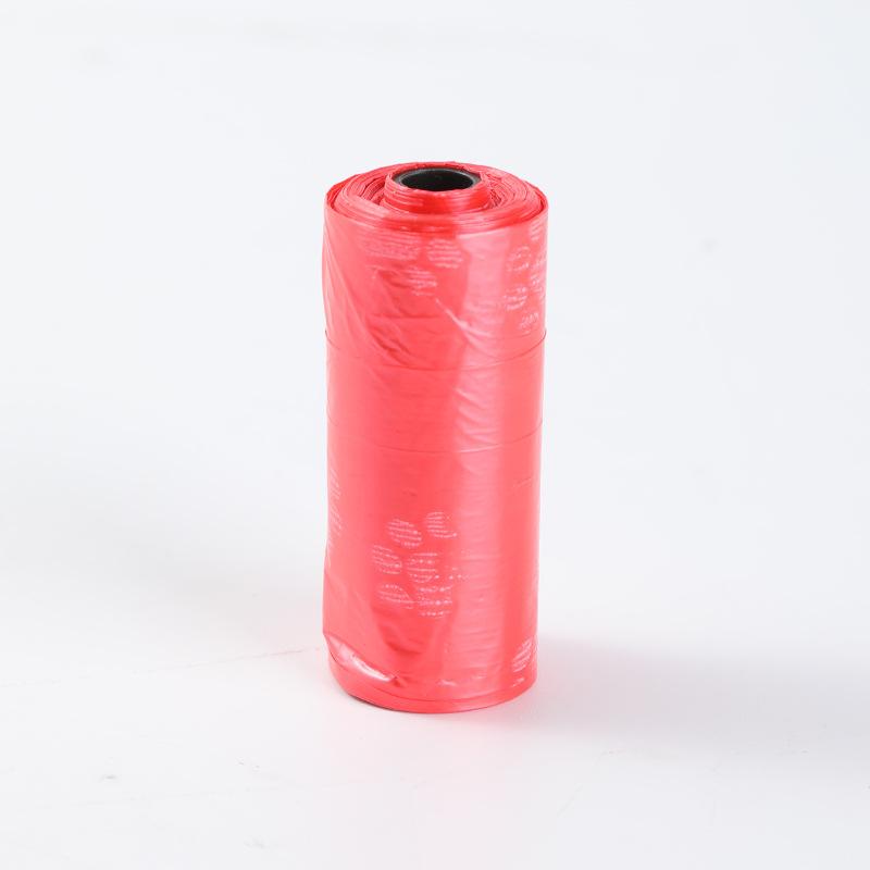 

20 Single-color Pet Garbage Bags Per Roll, A Portable Cleaning Tool for Cats and Dogs 20 pieces/roll красный