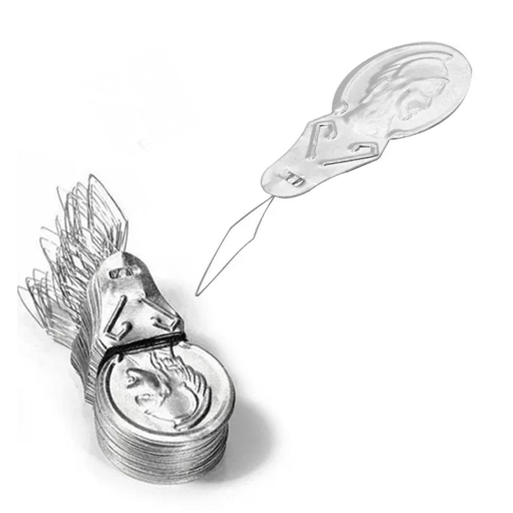 

50 шт. серебряная проволочная петля DIY игольница нитевдеватель вставка стежков ручная швейная машина швейный инструмент нитевдеватель DIY аксессуары для рукоделия