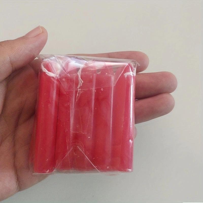 10Pcs Emergency Lighting Small Candles Household Cylindrical Candles Bar Western Restaurant Atmosphere Decoration