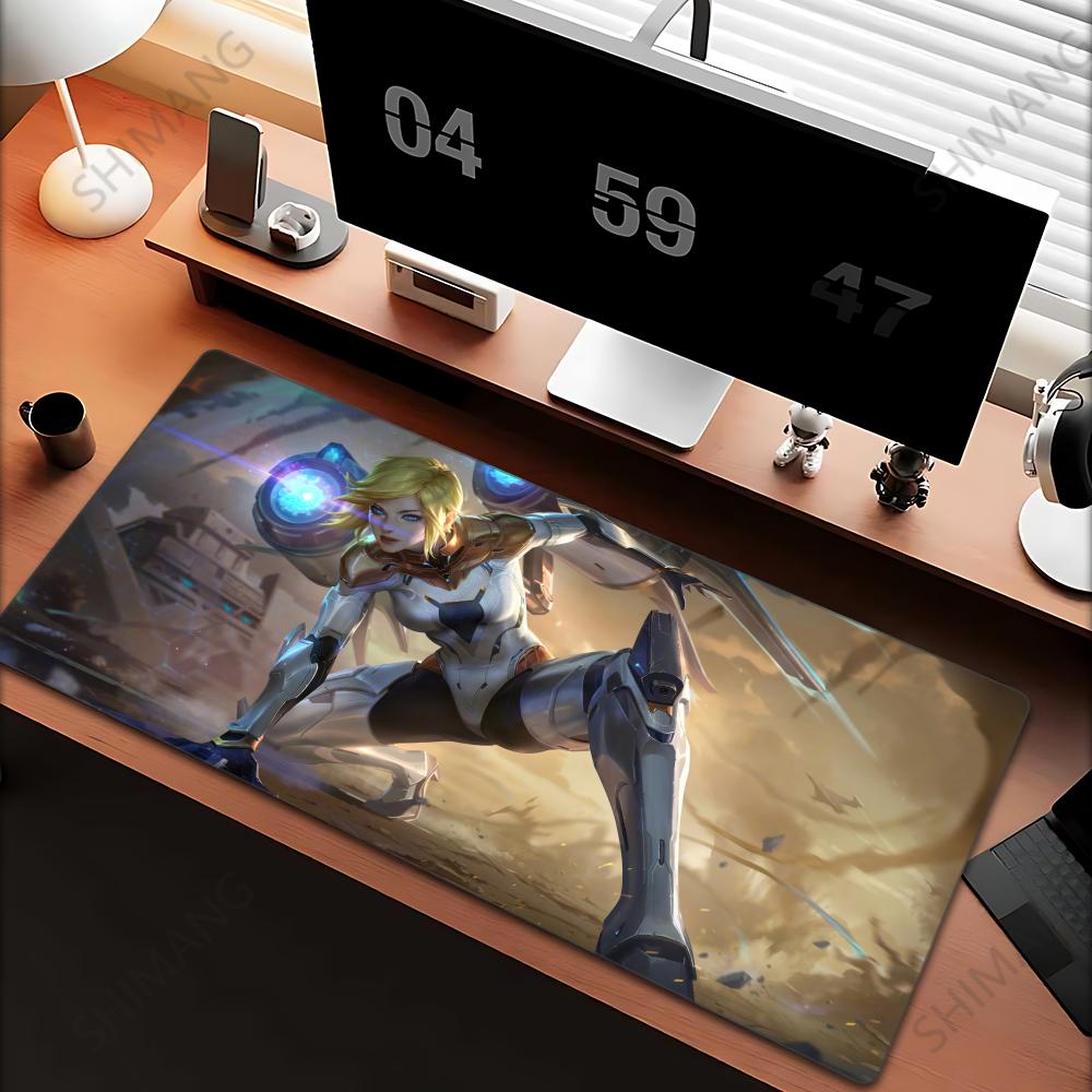 League of Legends Kaisa Large Mouse Pad Gaming Mousepad PC Gamer Computer Office Mouse Mat Keyboard Mat Desk Pad Laptop Mausepad