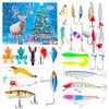 2025 Fishing Lure Countdown Advent Calendar 24 Days Christmas Countdown Calendar Fishing Tackle Lures Theme Christmas Gifts