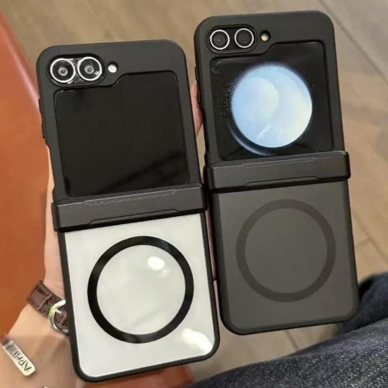 For Samsung Galaxy Z Fold 8 Ultra 7 6 5 4 For Magsafe Case Matte Transparent Hinge Folding Protection Magnetic Cover Fold7 Fold6