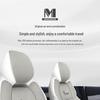BYD Yuan PLUS Linen Cartoon Car Seat Cushion – Breathable, Full Wrap, Four Seasons Universal Cover.
