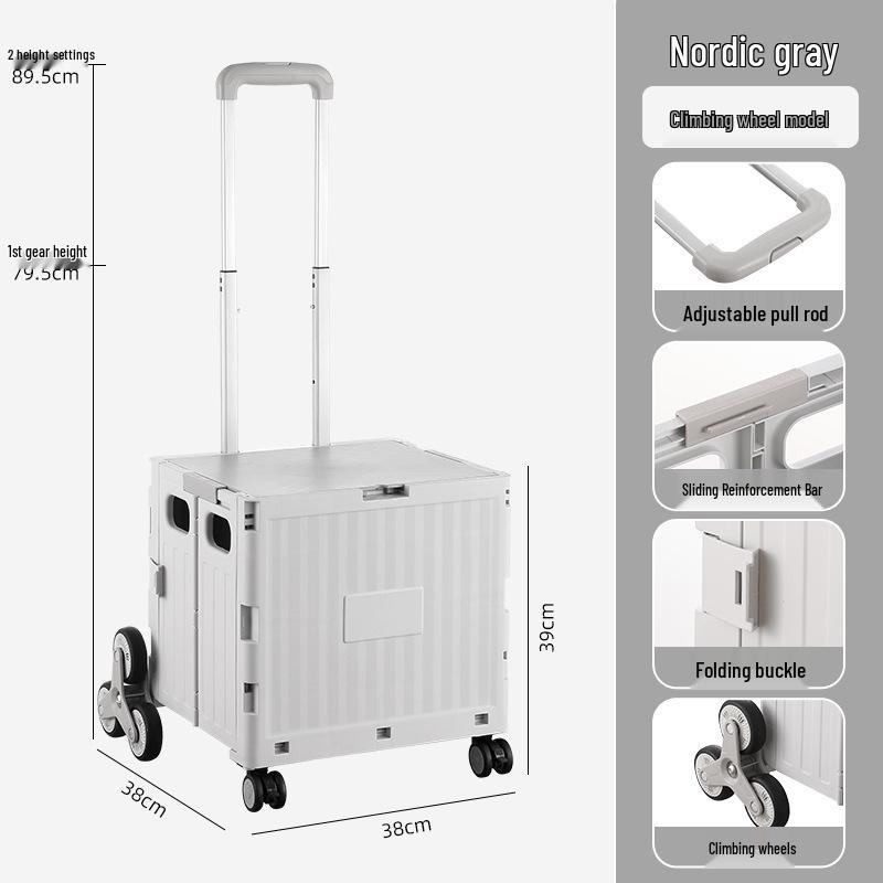 Portable Folding Mini Shopping Cart for Home and Camping Use