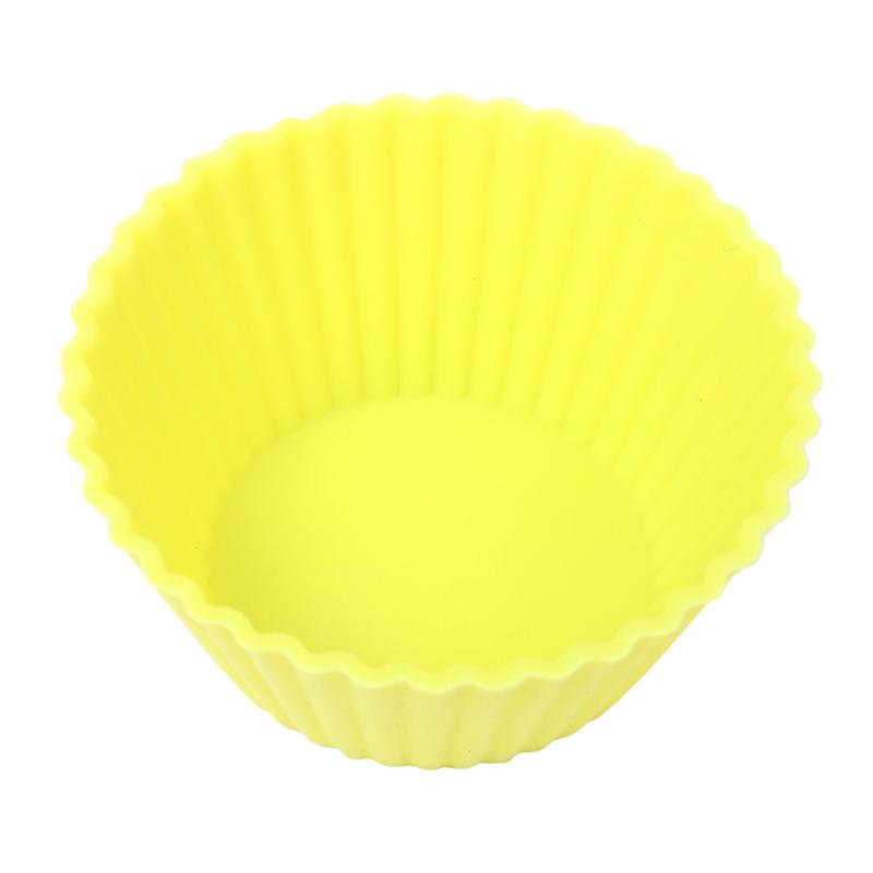 Set of 12 Pieces(1 Dozen) 3cm Mini Muffin Cup Round Silicone Cake Baking Molds Cupcake Pan