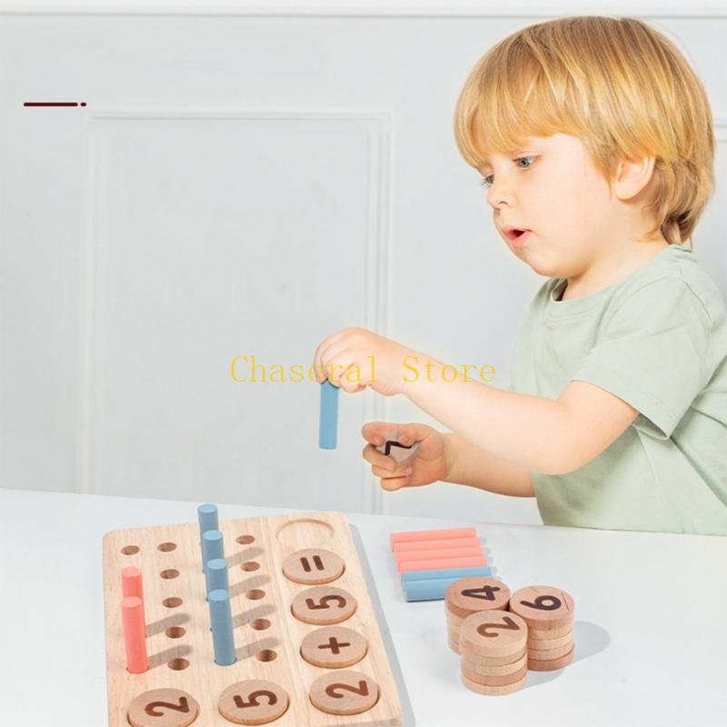 E7Ce Kindergarten Number Learning Toy For Elementary School Puzzle Block Math Learning Toy For Brain Development