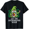 Gnome Tie Dye Shamrock Let Shenanigans Begin St Patricks Day T-Shirt