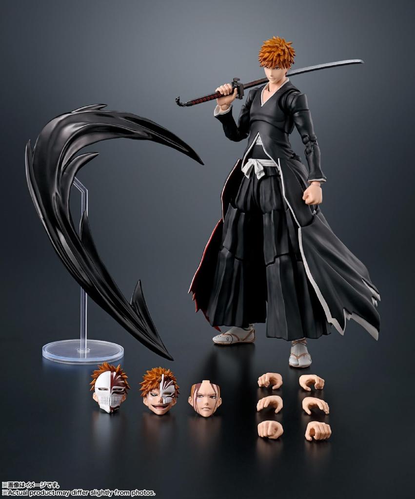 TAMASHII NATIONS S.H.Figuarts BLEACH Ichigo Kurosaki -Getsuga Tensho- Approx. 155mm PVC & ABS Painted Movable Figure