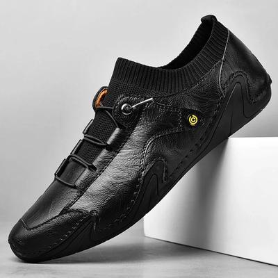 Men Shoes Casual Leather Handmade Men Sneakers Breathable Driving Shoes Designer Men's Loafers Fashion Shoes for Men
