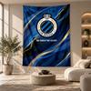 Decorative Tapestry,Club Brugge FC Printed Wall Art, Lightweight Wall Hanging For Bedroom Background